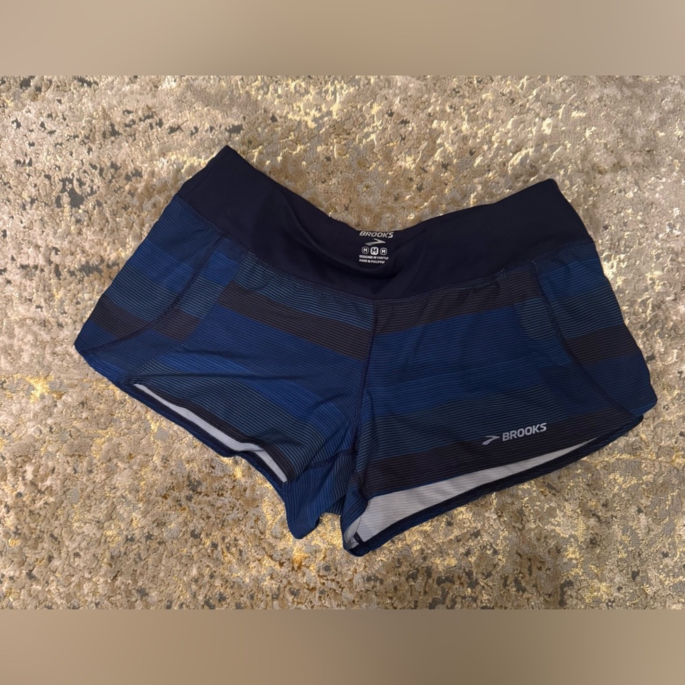 Brooks Navy Blue running shorts. 3in inseam